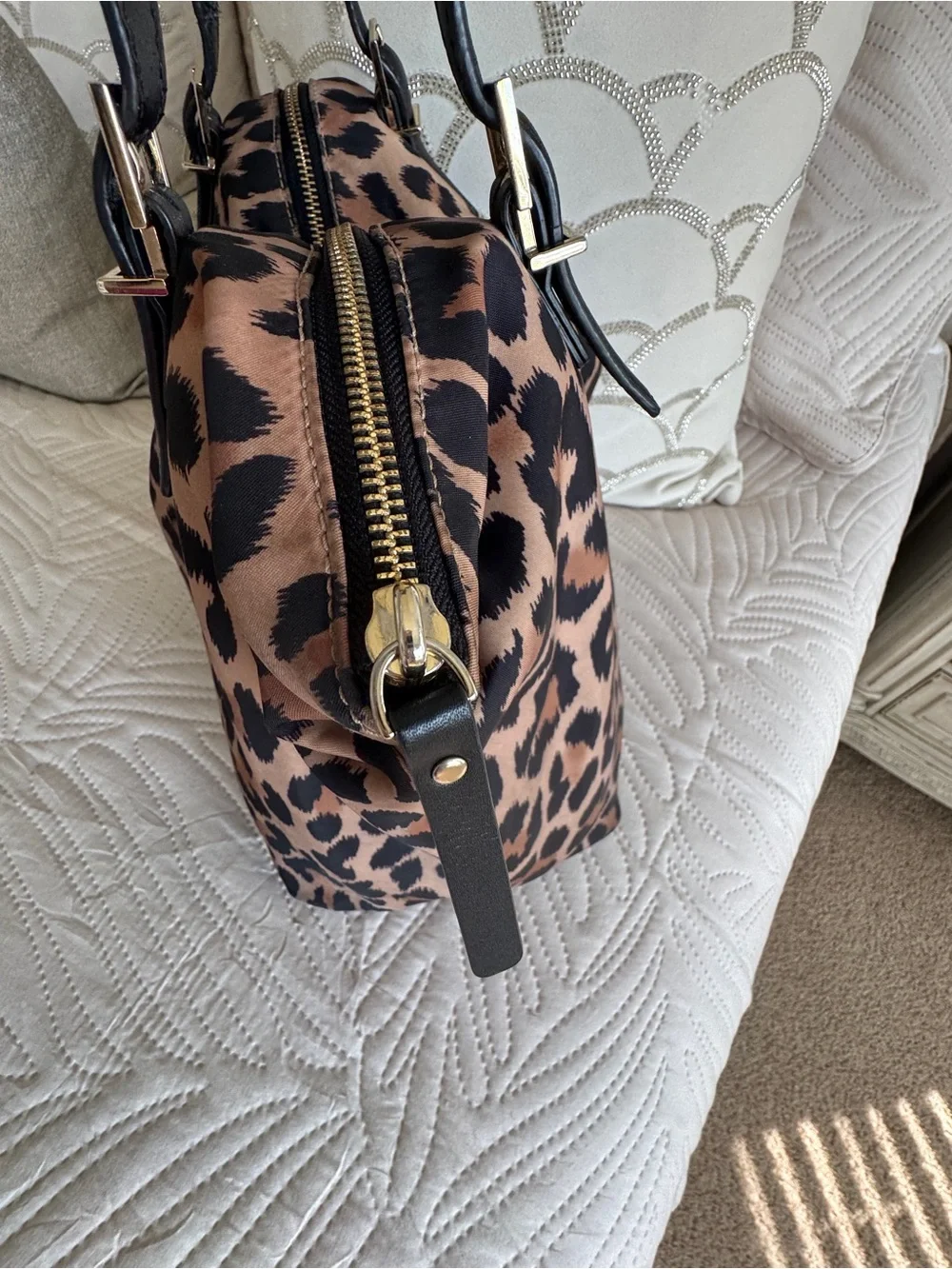 kate spade Leopard Print Tote in Brown & Black